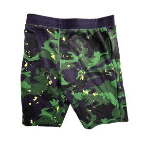 Adidas Shorts Boys Large 13 14 Youth Athletic Camo Trefoil Zipper Pocket Running